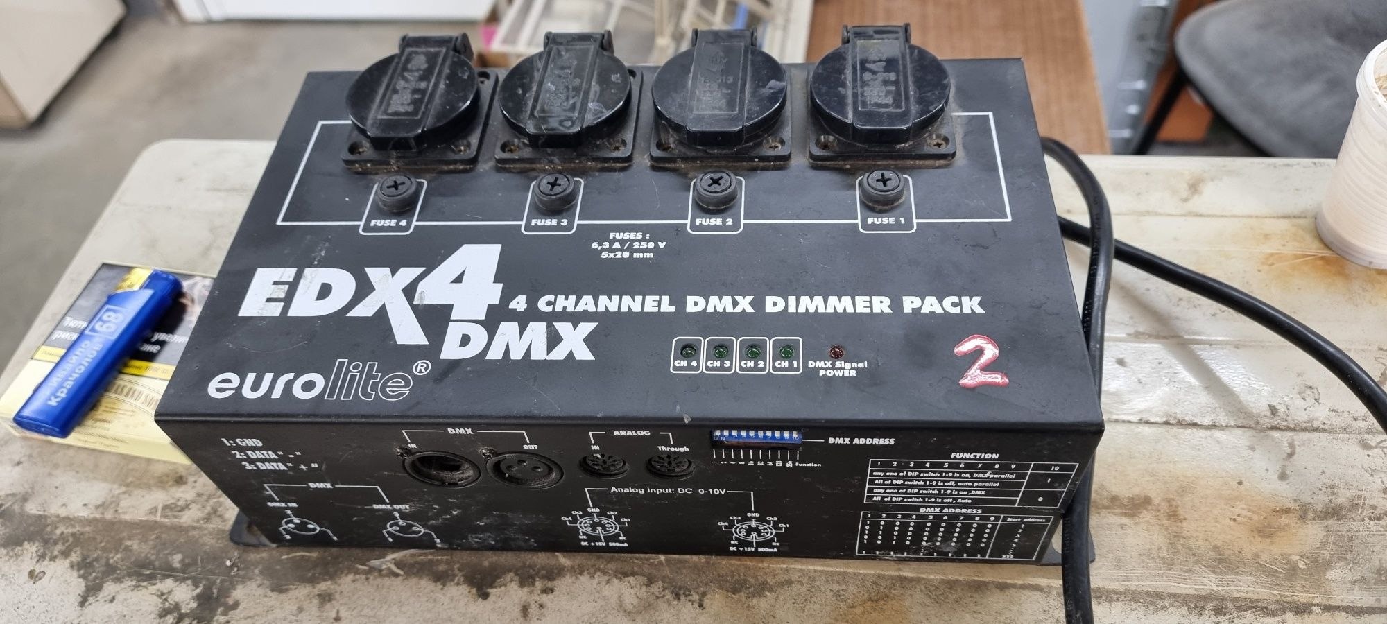 Eurolite EDX 4 DMX dimmer pack 2