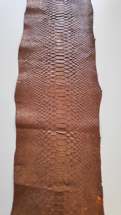Piele naturala de Piton, culoare bronz