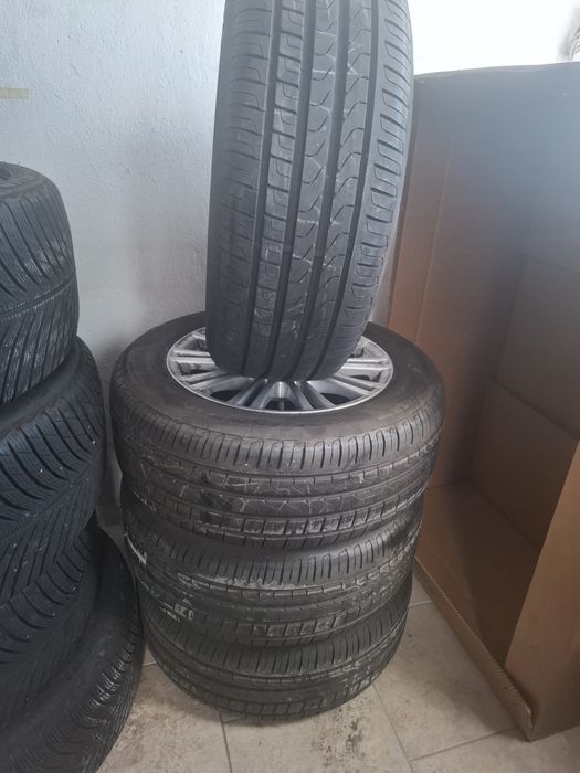 Джанти за Mercedes 5 112 ет45  16 цола 2011 ,нови гуми 8 мм  225 55 16