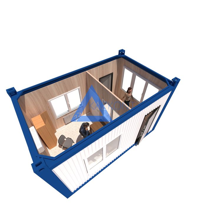 Контейнер охранная с проходной