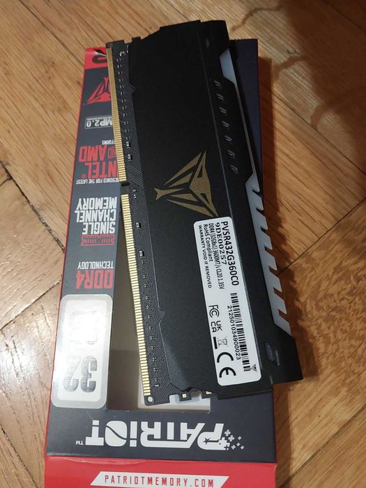 32GB DDR4 Patriot Viper RGB, 3200Mhz, CL20