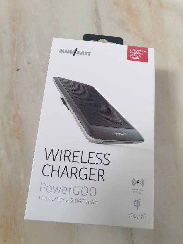 WIRELESS CHARGER  PowerGOO+PowerBank  6.000 mAh  // GARANTIE 2ANI //