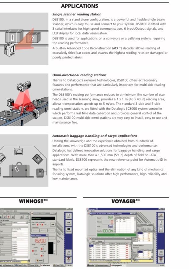 Scaner/Datalogic DS-8100 Fixed Position Laser Scanner - DS81004000