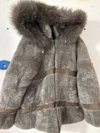 Кокетно детско палто естествена кожа