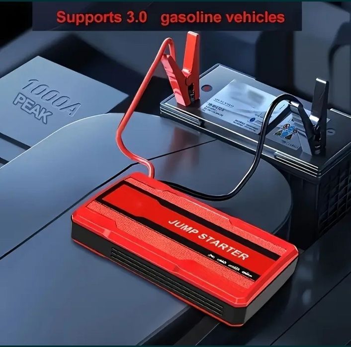 Jump Starter Auto Pornire Auto Portabil 3in1 Lanternă Led Power Bank