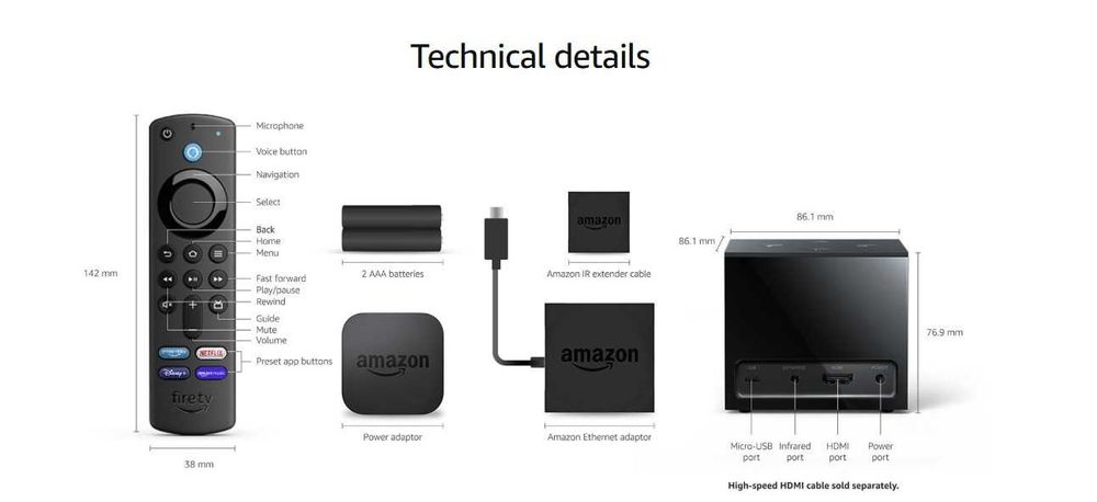 Amazon Fire TV Box + Stick with Alexa voice control