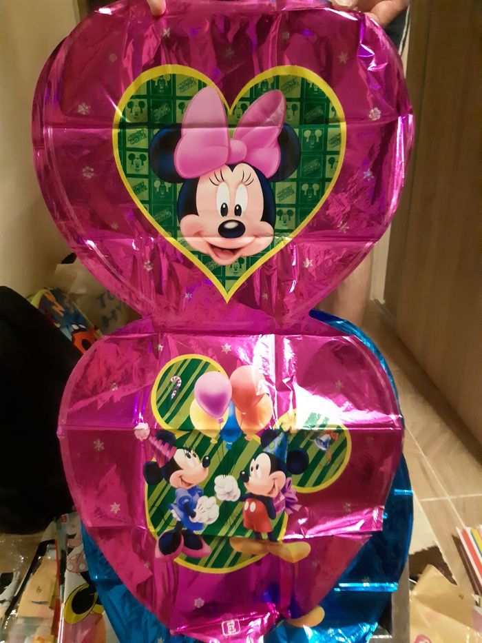 Baloane folie Minnie sau Mickey Mouse - 39 × 80 cm - 12 lei