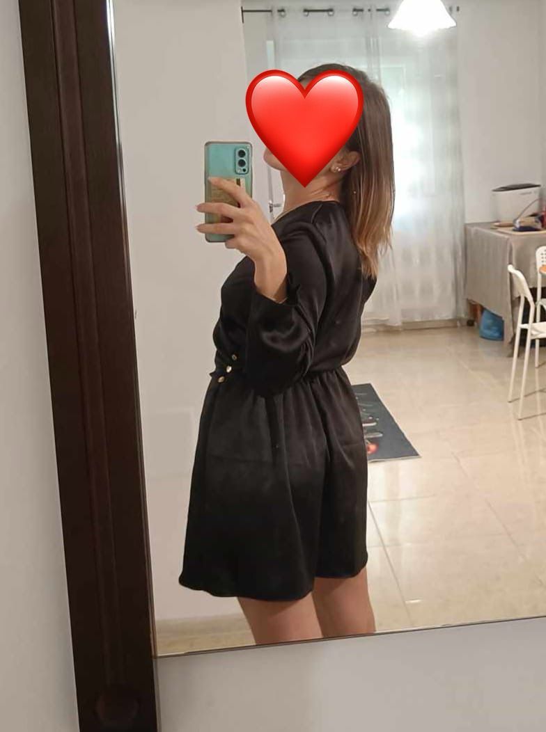 Rochie neagră Zara din satin