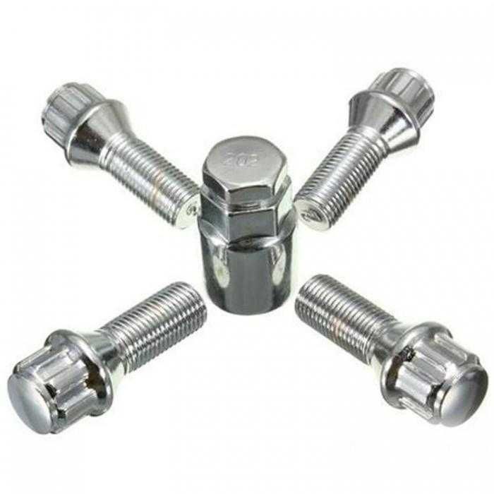 Секретни болтове за джанти различни размери, тип СФЕРА