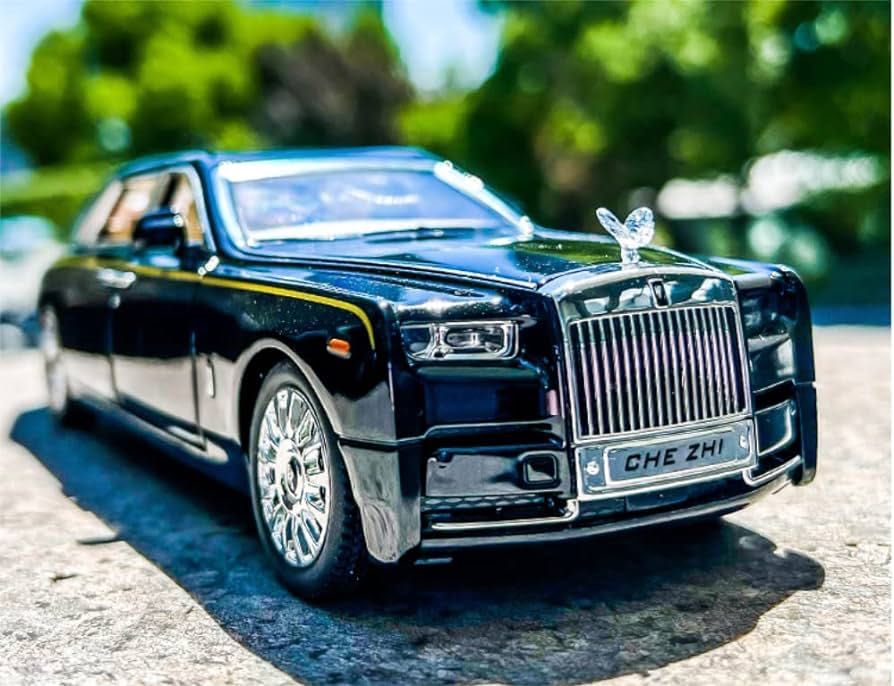 Метална кола светеща rolls royce phantom