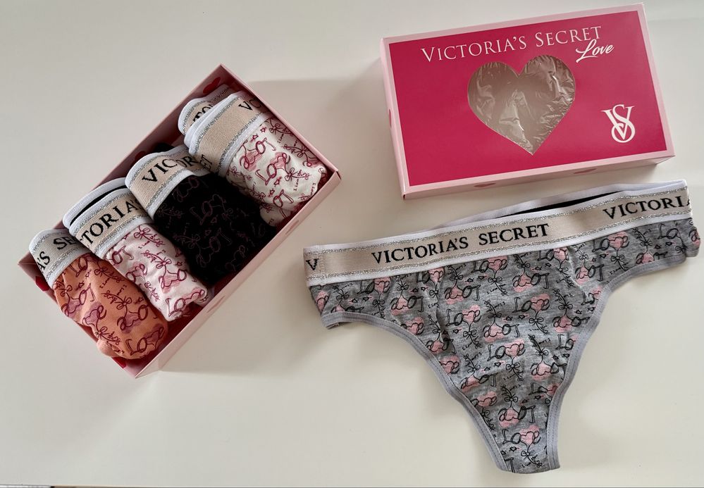 Victoria's Secret Love Дамско бельо - прашки в кутия - Размери : S , M