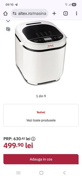 Aparat de făcut pâine Tefal