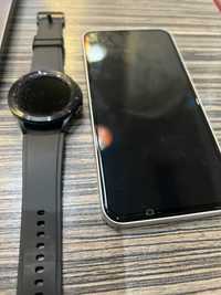 Продам Samsung A54, 128 GB, белый цвет+ Samsung galaxy watch 4