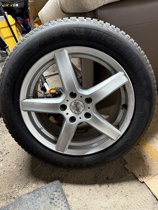 Vand Jante Dezent Silver 17” 5x112 echipate cu cauciucuri de iarnă