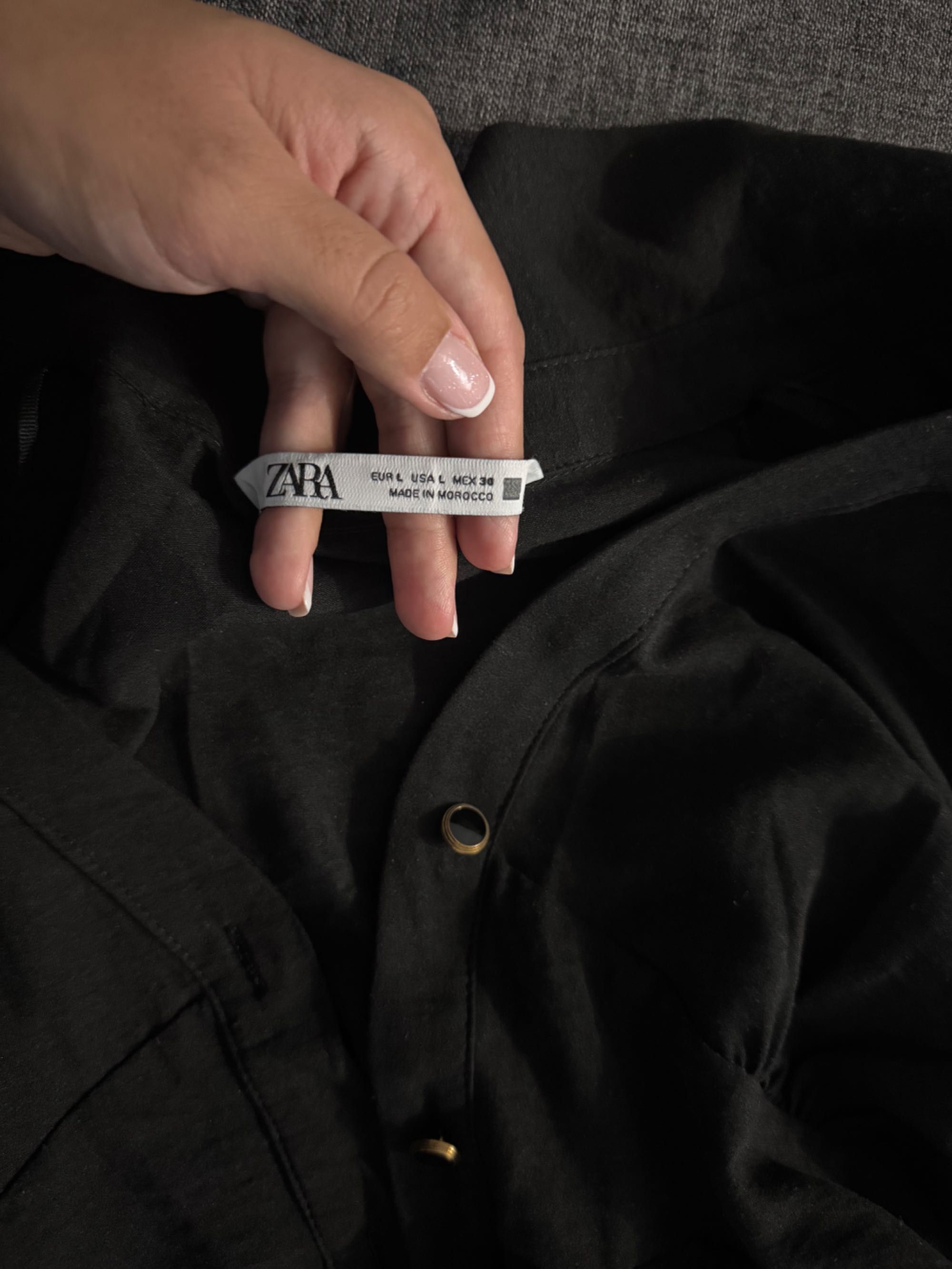 Рокля Зара Zara черна