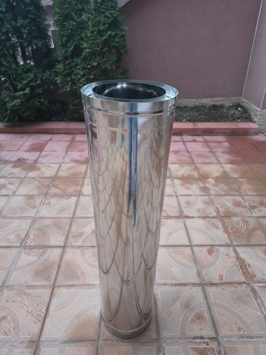 Двоен димоотвод, Инокс AISI 304;Обтяжна скоба за комин Инокс,