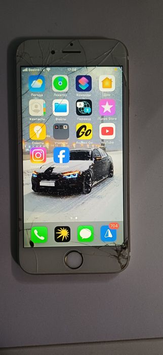 Iphone 6s 16 GB zapchast yoki obmen Iphonega mani doplatam blan