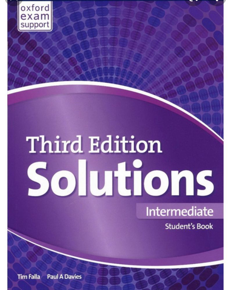 Solutions THIRD EDITION student’s book+workbook Elementary intermediat