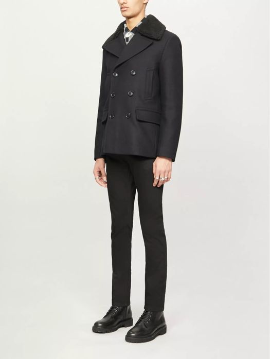 Вълнено късo палто “AllSaints Gregory Peacoat”