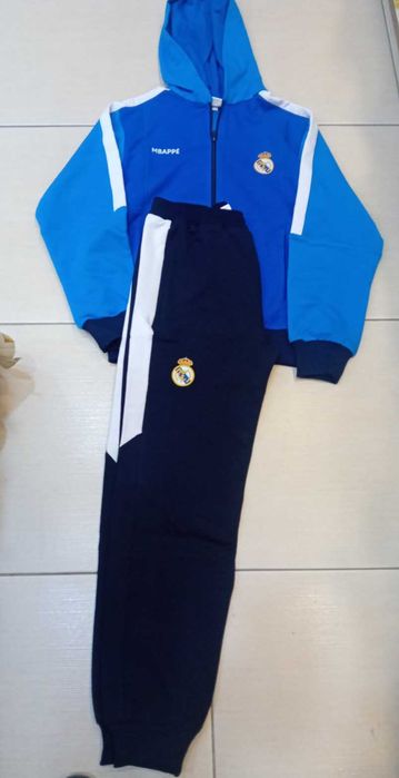 Детски анцуг Мбапе 10 с качулка  2025 Памучен Анцуг Реал Мадрид