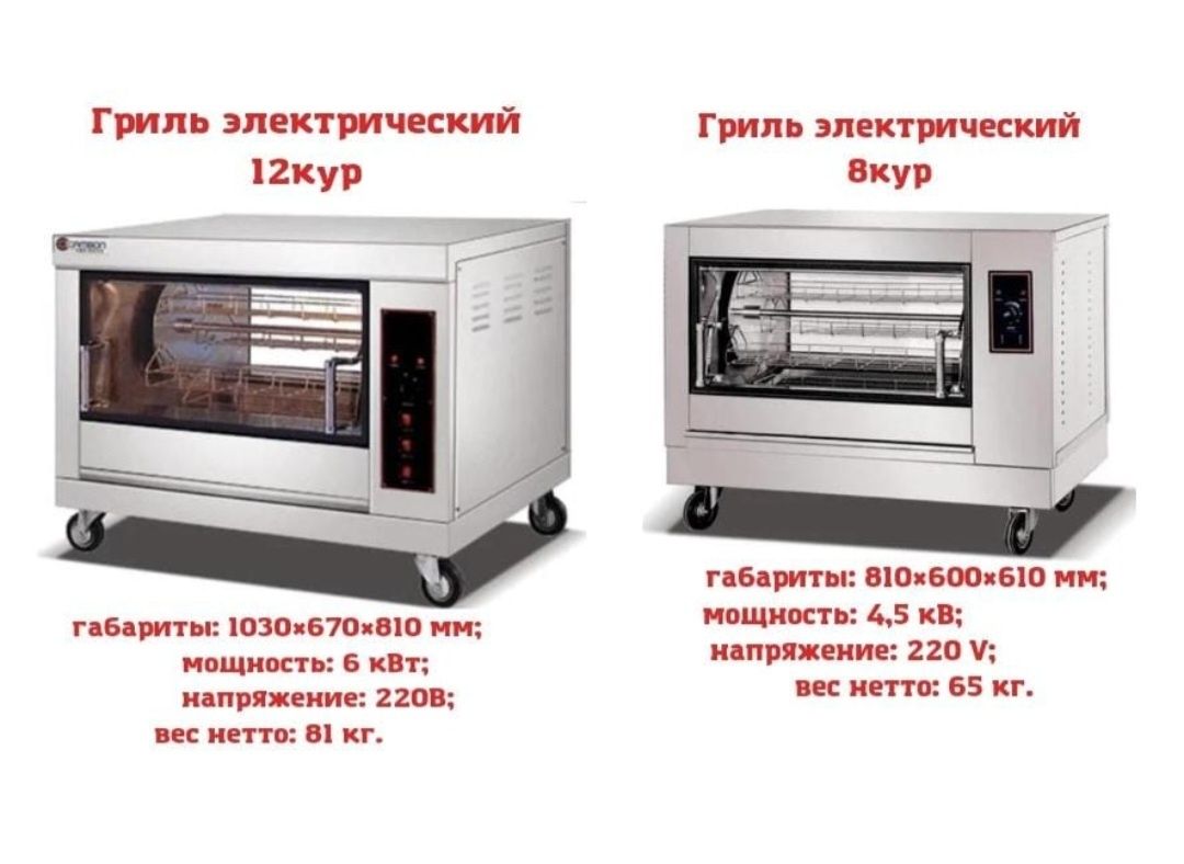 Печь Гриль Донер Аппарат НАВОР Фритюрница Тостер Жарочная Поверхность