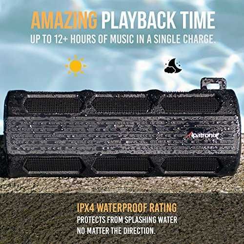 Alpatronix AX410 12 Watt Waterproof Bluetooth Speaker