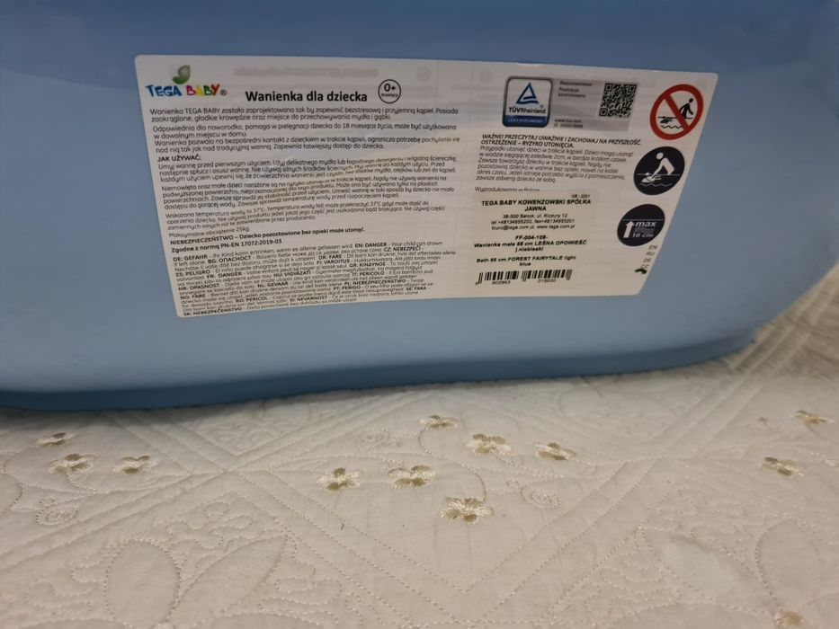 Cadita Tega Baby Forest 86cm - albastra senzor temperatura + reductor!