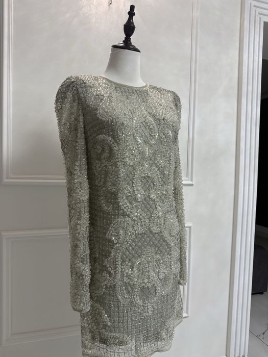Rochie Asos luxe cu aplicatii de perle transparente