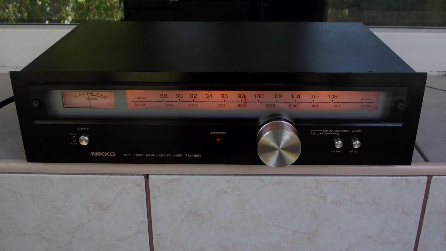 Tuner JVC T-X2, NIKKO NT-360 radio deck pt.linie,vintage