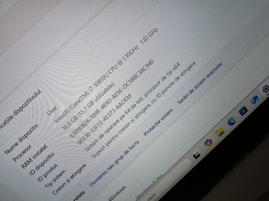 Dell latitude 9510 i7 gen 10 cu touchscreen