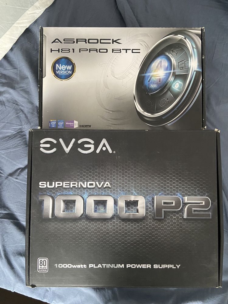 Mining rig риг evga 1000w дъно екстендъри