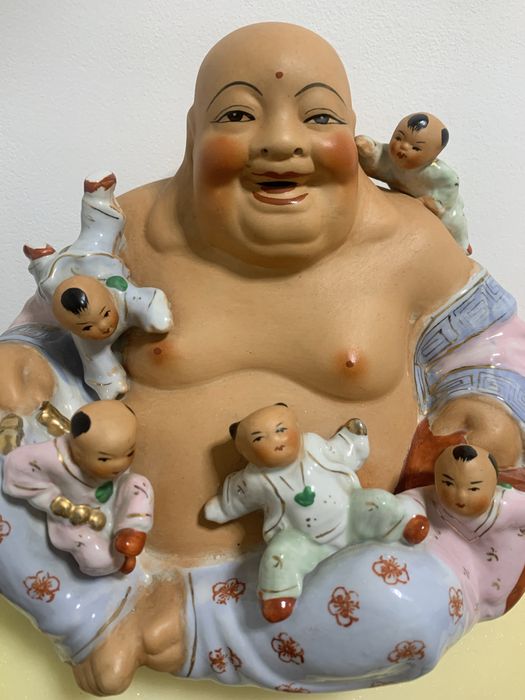 Statueta Buda cu copii