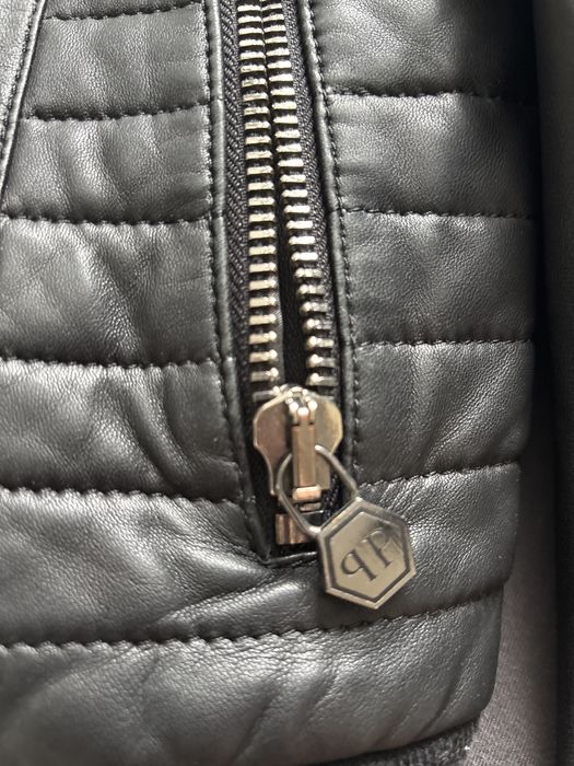 Phillipp Plein кожено яке - the prince is back