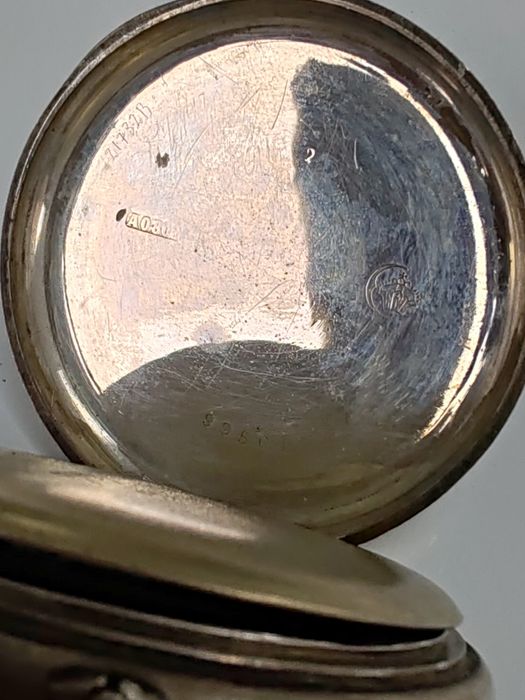 Ceas de buzunar Cylindre Argint 47 mm Funcționează excelent!