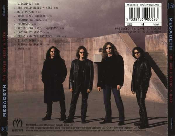 CD Megadeth - The World Needs a Hero 2001