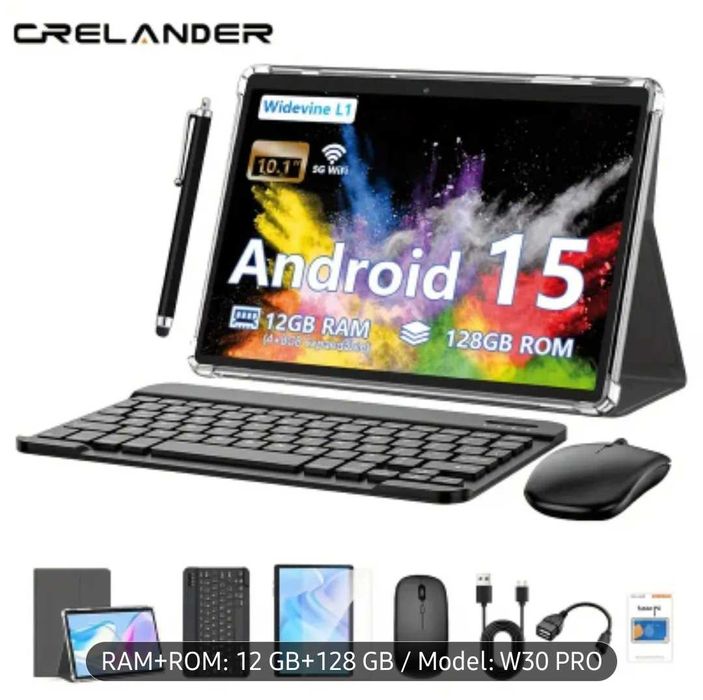 Pachet complet: Tableta 10.1", 12GB/128GB, Husa+Tastatura+Mouse+Pen+..