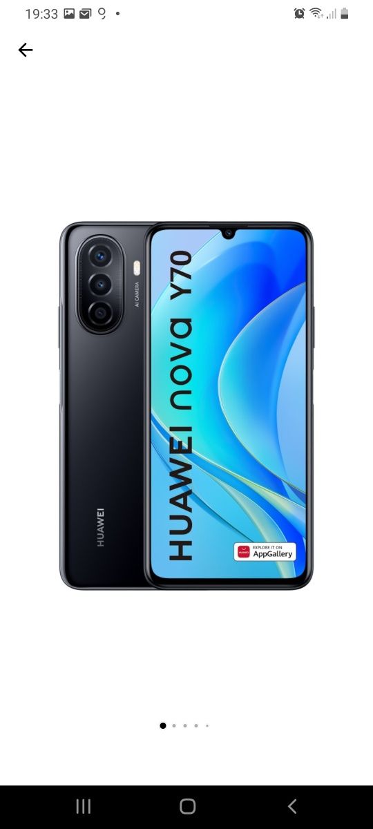 Huawei nova y70 blue