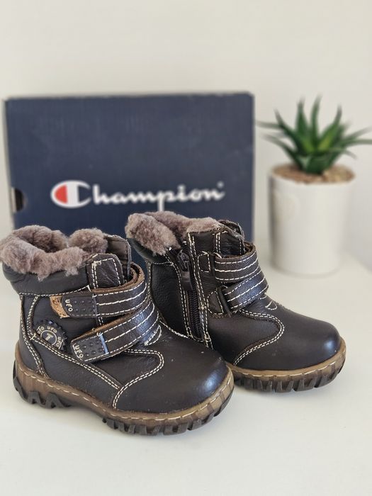 Детки кожени боти Champions 22 размер