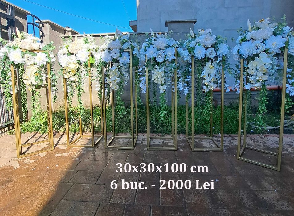 Vand stalpii aranjamente florale nunta