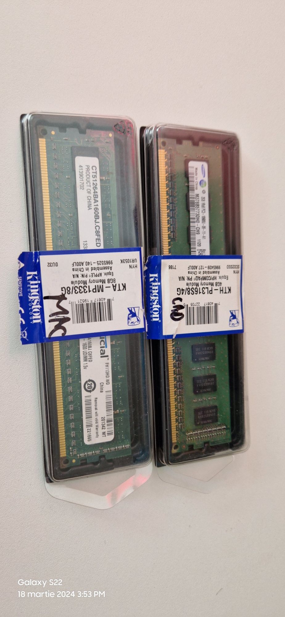 Memorie ram DDR3 pt. PC 4 și 2 Gb de 1,5V