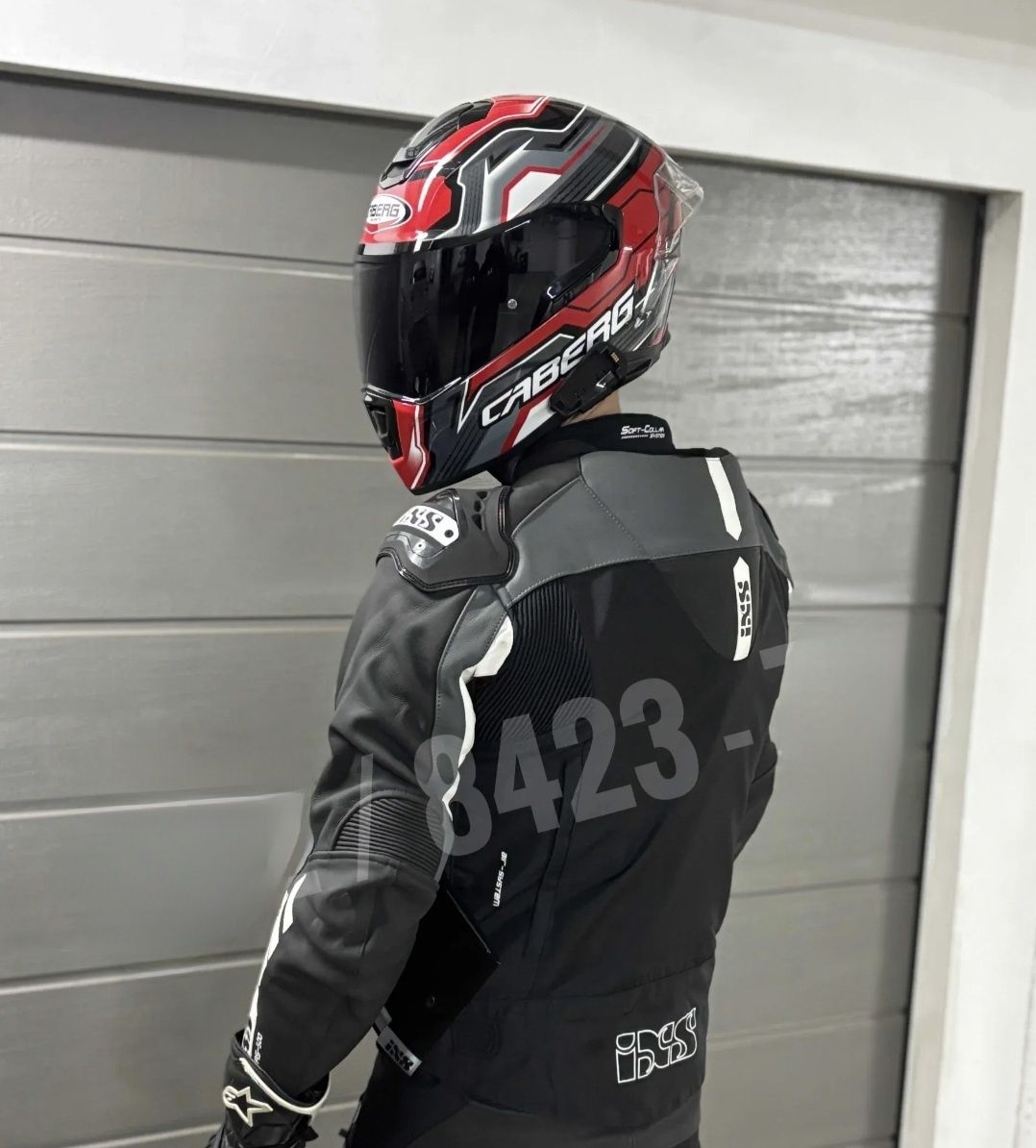 Geaca moto/ geaca motocicleta look sportiv material textil piele 52 54
