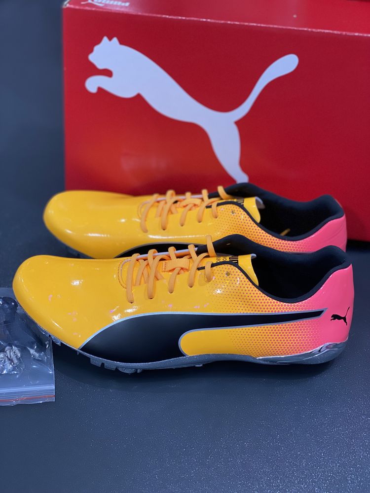 Pantofi Atletism Cuie Puma Evospeed Electric 13 Sun Stream Sunset Noi