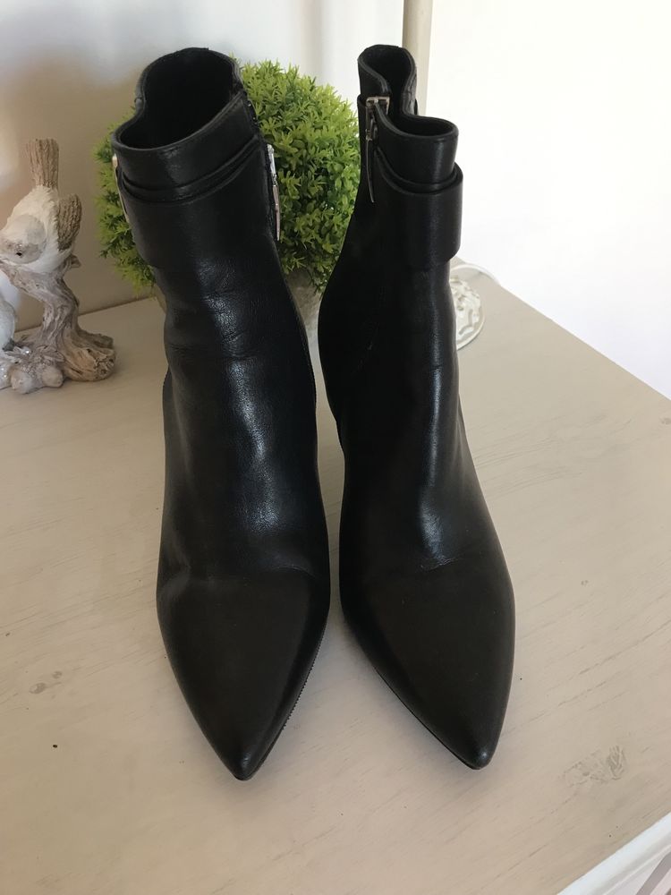 botine Anna Cori piele