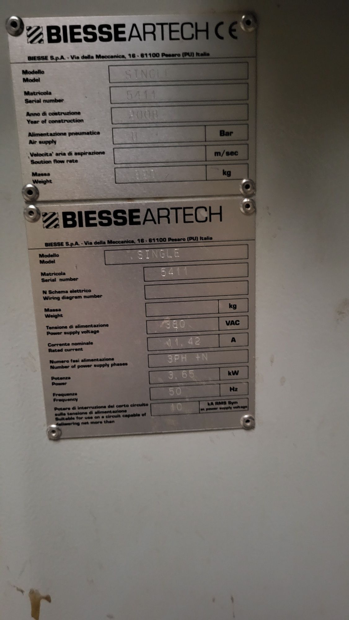 Set cantuit curb Biesse Single