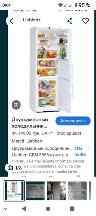 Vând combina frigorifica liebherr