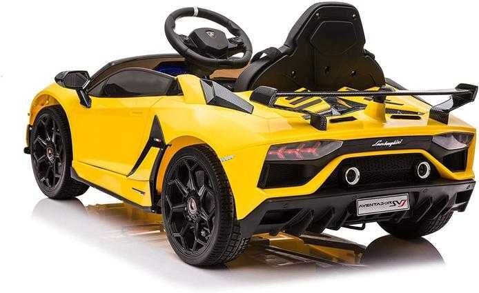 Masina electrica Lamborghini Aventador SVJ  12V cu Hoverboard #Galben