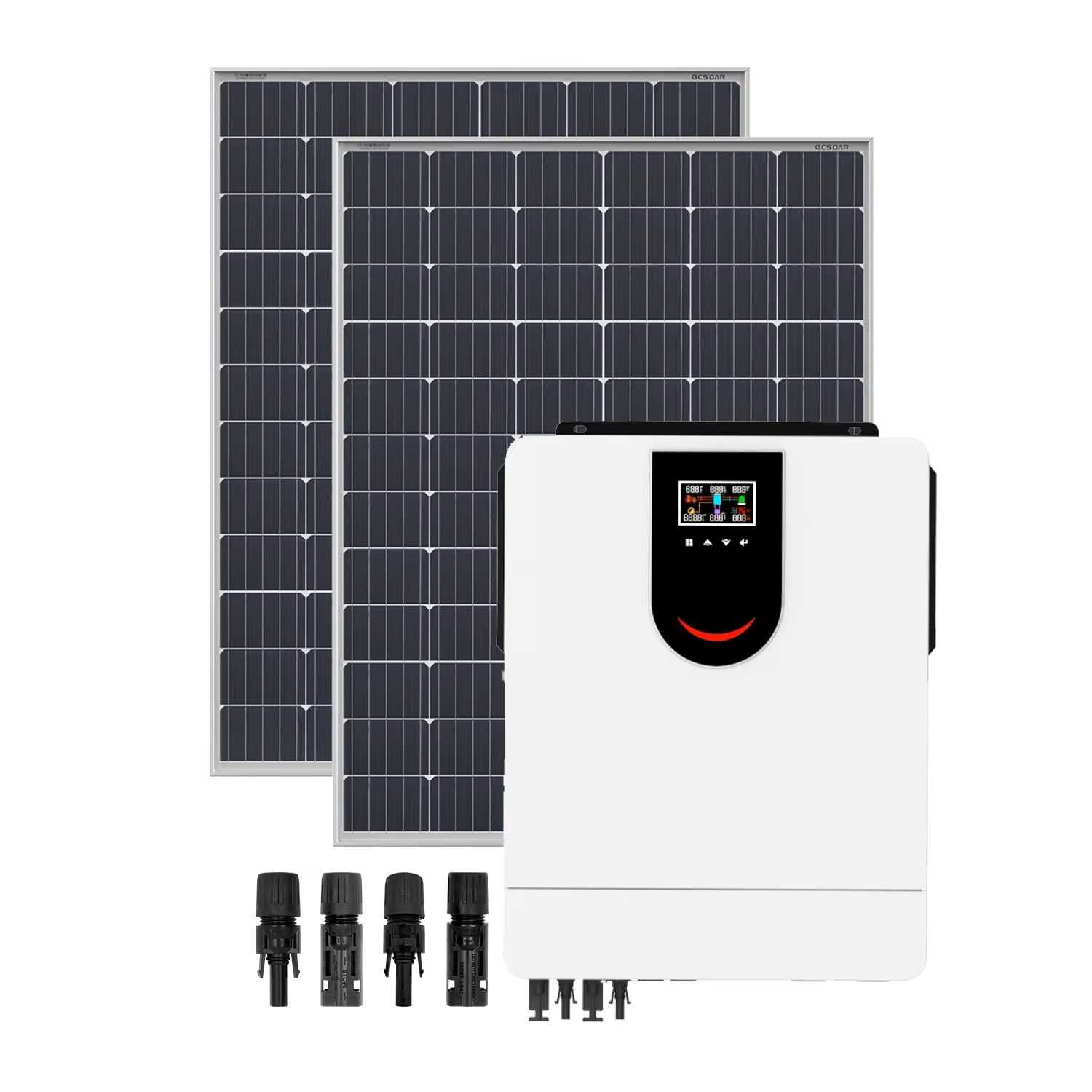 Соларна Система 6.5KW Invertor+Батерия EVE 6.5KW + 10x600W Двулицев