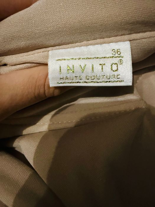 Официална рокля - шампанско / пепел от рози