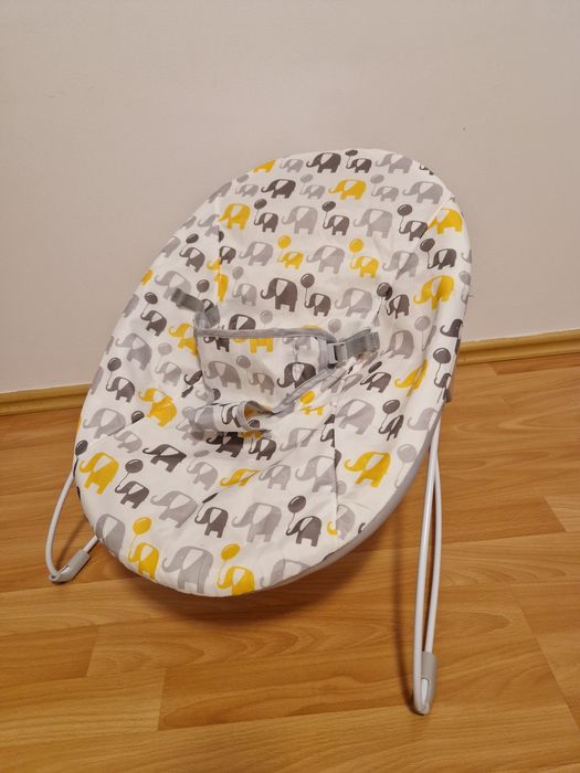 Balansoar copil din material textil, imprimeu elefant