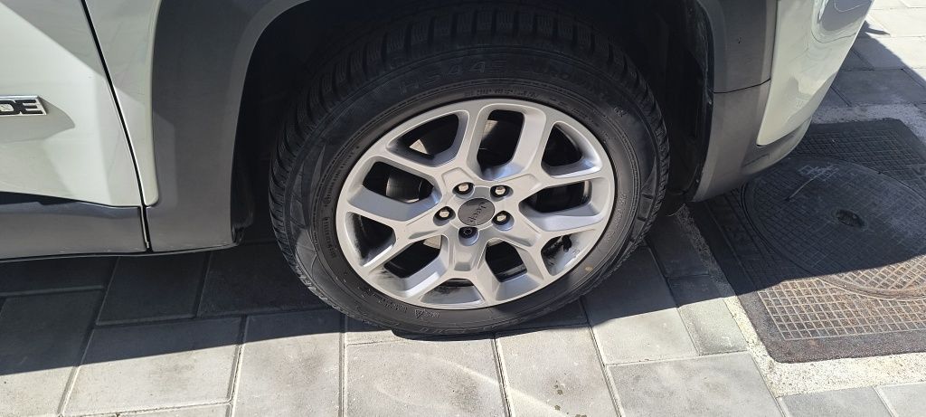 Jante Jeep  Originale de pe mașină R17 + cauciucuri M+S puțin uzate